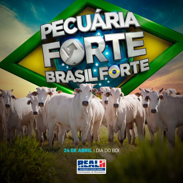 O Dia do Boi foi criado como uma forma de fortificar o valor da pecuária no Brasil, que é um dos maiores setores que gira a economia do nosso país. A Real H busca sempre proporcionar o melhor para o pecuarista, com produtos que desenvolvam a saúde e ganhos dos bovinos, gerando maior rentabilidade.

Por isso fortalecemos: PECUÁRIA FORTE, BRASIL FORTE!

#DiadoBoi #Pecuaria #pecuariabrasil #realh #pecuariaforte #brasilforte #pecuarista #rebanho #performance #bovinos #agrobrasil #agropecuaria